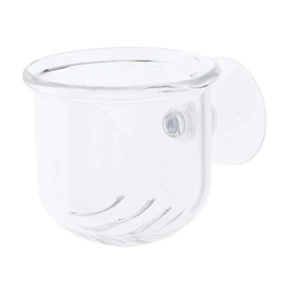 Image of Fish Feeder Aquarium Transparent Live Worm Bloodworm Food Feeding Cup Seam No, No. 2