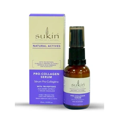 Image of Sukin Natural Actives Pro Collagen Serum Face with Tri Peptides Skin Care, Peptide Serum, Hydrating Serums, 25ml