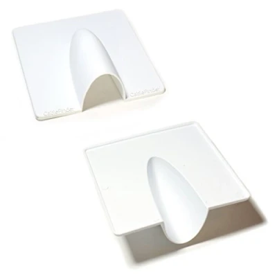 Image of Qty 20 White External Brick Buster Plate Cable Outdoor Wall Entry Burst Tidy Cover Satellite/Coaxial/Sat/Coax Blast Loops