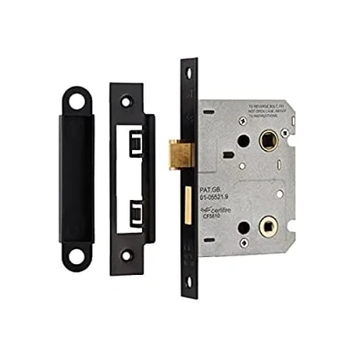 Image of Carlisle Brass BAE5030 EASI T Bathroom Lock 76MM Residential, Matt Black