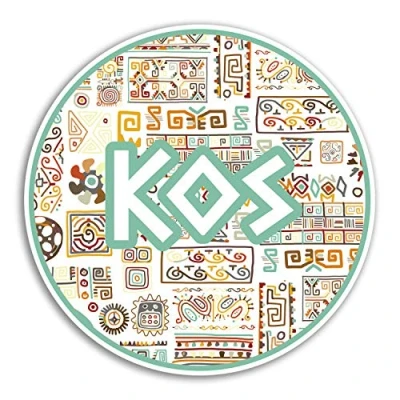 Image of 2 x 10cm Kos Greece Vinyl Stickers Travel Greek Sticker Laptop Luggage #18777 (10cm Wide)