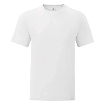 Image of Fruit of the Loom iconic T shirt, sizes S 5XL, White, XXXXX Large