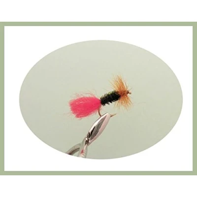 Image of Dry Trout Flies, 12 Pack Red Tag, Mixed Size 12/14/16, For Fly Fishing