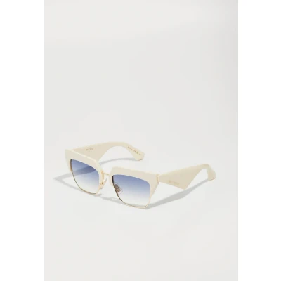 Image of ETRO Woman ETROCLUB SZJ/08 Sunglasses Metal Ivory Blue Squared Normal Shaded