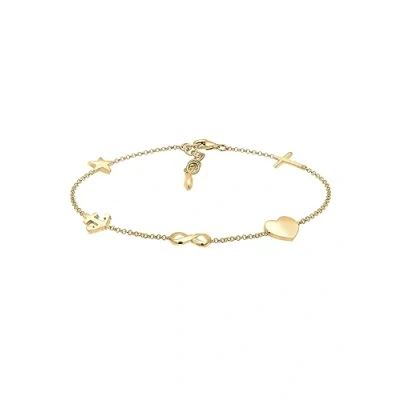 Image of Elli Women&#039;s 925 Sterling Silver Charm Bracelet 0201521118_16 16cm length