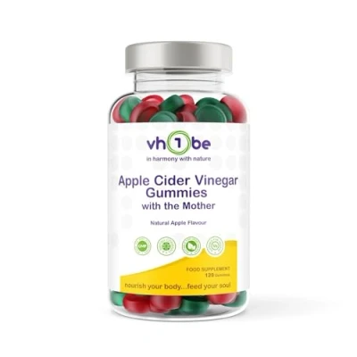 Image of Apple Cider Vinegar &amp; Ginger 120 Natural Flavour Gummies
