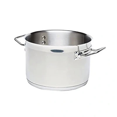 Image of Genware 1120 04 Stew Pan without Lid, 4.4L Capacity, 20 cm Diameter, 14 Height