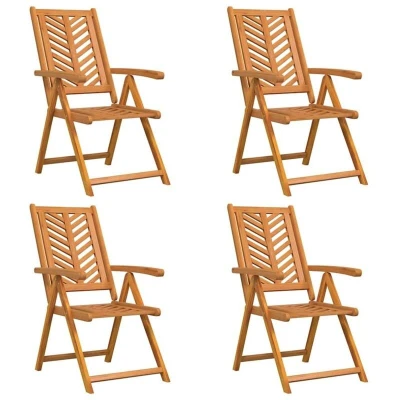 Image of vidaXL Reclining Garden Chairs 4 pcs Solid Wood Acacia