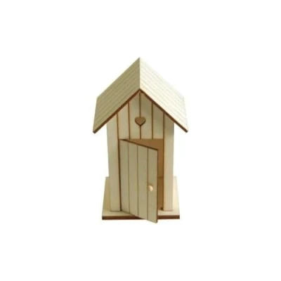 Image of Artemio 14 x 8.5 7 cm Wooden Beach Huts, Set of 2, Beige