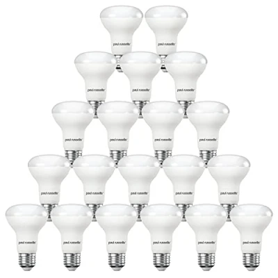 Image of paul russells Daylight E27 Spotlight 8.5W LED Reflector R63 Light Edison Screw 60w Equivalent Bulb 806 Lumen 6500K Frosted 120 Beam Angle ES Energy Saving Lightbulbs, Pack of 20