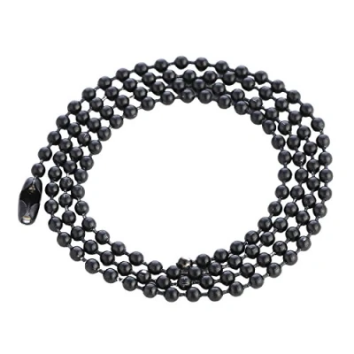 Image of DonDon Ball chain necklace stainless steel black