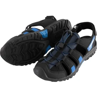 Image of CRESSI Luca Sandals Black/Blue 43 Comfortable Unisex Trekking Sandal Ideal for Outdoor Adventures, Especially Suitable Hiking in Aquatic Environments, Black/Blue,