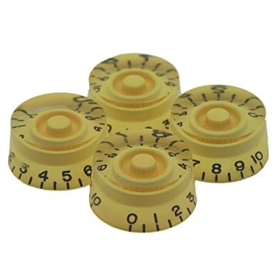 Image of KAISH 4pcs Vintage Cream Guitar Speed Dial Knobs Control Knob fits LP
