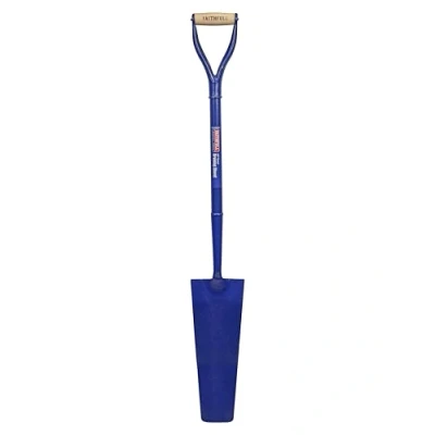 Image of Faithfull FAIASDMYD All Steel Contractors Draining Shovel MYD Handle, Blue