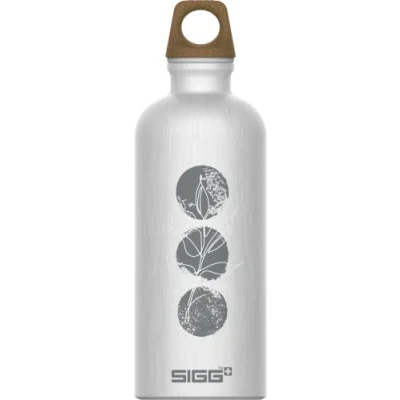 Image of SIGG Aluminium Water Bottle Traveller MyPlanet Path Climate Neutral Certified Suitable For Carbonated Beverages Leakproof Lightweight BPA Free 0.6 L