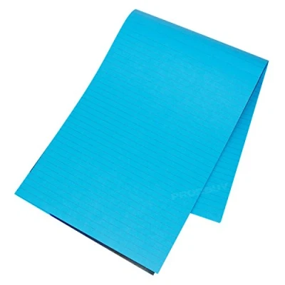 Image of [Pack of 3] Visual Memory Aid A4 Bright Blue 100 Page Paper Notepad Refill Memo Lined Writing Pads