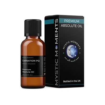 Image of Mystic Moments Carnation PQ Absolute Oil 30ml (Dianthus Caryophyll) Perfume Quality for Skincare, Perfumery &amp; Aromatherapy