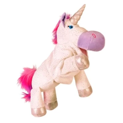 Image of Fiesta Crafts Unicorn Hand Puppet Toy for Kids Soft Educational Plush Animal Toddler Development of Skills, Communications and Storytelling Ages 3 to 9 Years