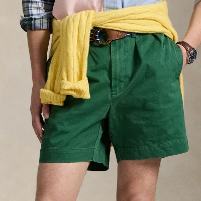 Image of Polo Ralph Lauren 6.5 INCH Cormac Classic FIT Chino Short Shorts, Men&#039;s, Size: 30, Kelly green