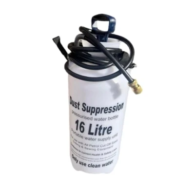 Image of Dust Suppression Water Bottle 16L Suitable for use with Stihl Makita etc Cut Off Saws, Comes a Complete Spare Parts Kit