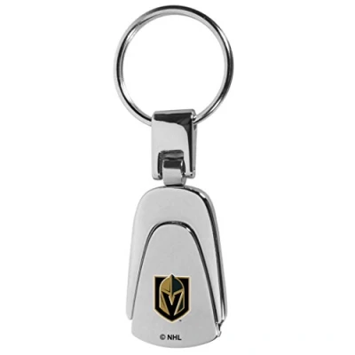 Image of Siskiyou NHL Vegas Golden Knights Unisex SportsSteel Teardop Key Chain, Metal, One Size