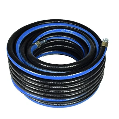 Image of 15m 50 Feet Compressor Airline Hose 10mm Internal Soft Rubber 3/8 BSP Thread