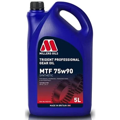 Image of Millers Oils Trident Professional 75W90 GL4 GL5 Fully Synthetic Gear Oil, 5 Litres