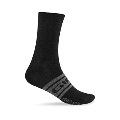 Image of GIRO SEAS MERINO WOOL BLACK/CHARC SOCKS 46 50 XL
