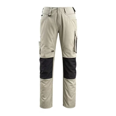 Image of Mascot 12679 442 5509 76C52 Size L76cm/C52 &quot;Mannheim&quot; Trousers Light Kaki/Black