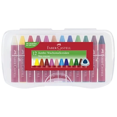 Image of Faber Castell 120011 &quot;Jumbo&quot; Wax Crayons