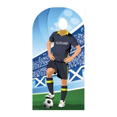 Image of SC4470 Star Cutouts Scotland Football Stand In Cardboard Cutout for Parties, Events and Fans