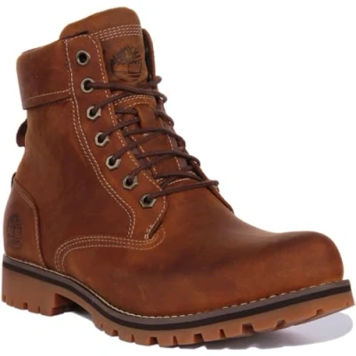 Image of Rugged Waterproof II 6 Inch Leather Men&#039;s Ankle Trekking Boots