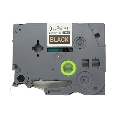 Image of Fassport 1 Pack Gold on Black Label Tape Compatible for Brother P Touch TZ 324 TZe 9mm 3/8&quot;