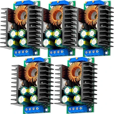 Image of AZDelivery XL4016 Step Down Buck Converter Power Supply Module DC 5 40V to 1.2 35V Adjustable Board 4A 140W XL4016E1 compatible with Arduino Including E Book! (Pack of 5)