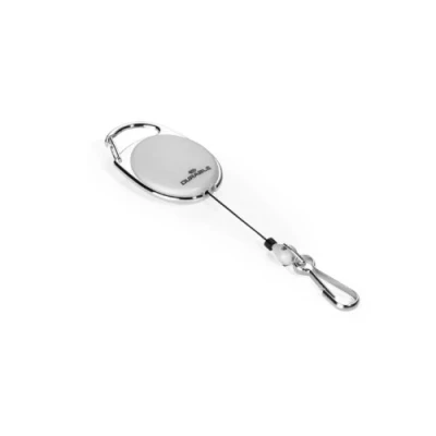 Image of Durable 832710 Jojo Style Retractable Reel Clip, Not Transparent Grey, Pack of 1