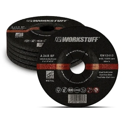 Image of Grinding Discs │ 5 pieces Ø 125 x 6 mm for Angle Grinders Inox Abrasive Plates Mop
