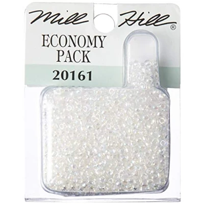 Image of Mill Hill Glass Seed Beads Economy Pack 2.5mm 9.08g, Crystal