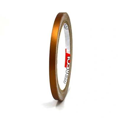 Image of Vinyl Trim Stripe 33ft Tape Pinstriping Striping Sticker for Car Motorcycle Bike Truck Boat Decal Crafting Handicrafts Model Making self adhesive (Matt copper, 0,196“)