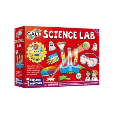 Image of Galt Science Lab Explore and Discover Kit For Kids, Childrens Craft Set 20 Fun STEM Experiments Guide Book Make a Kaleidoscope, Lava, Bouncy Ball More Ages 6 Plus