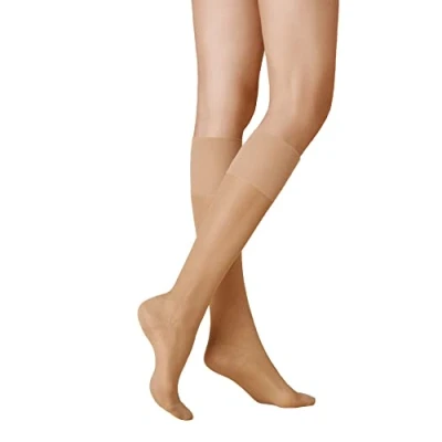 Image of KUNERT Women&#039;s Smooth and Soft 20 ksd Knee Socks, 40 denier, Cashmere 0540, 35 38