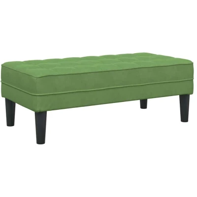 Image of vidaXL Bench Light Green 113x57x39 cm Velvet