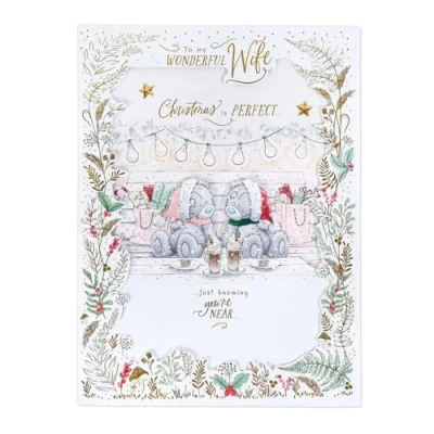 Image of Me To You Bear Wonderful Wife Boxed Christmas Card