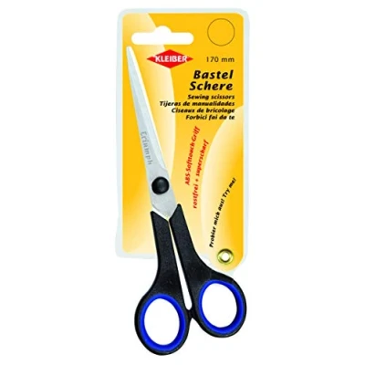 Image of Kleiber Craft Scissors, Alloy Steel Plastic, Blue, Black, One Size
