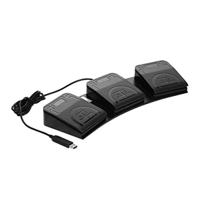 Image of Docooler FS2020U1 USB Foot Switch, Control Key Custom Action Pedal for Medical Devices Instruments Computer Office