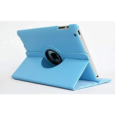 Image of Leather Rotate 360 Stand Case For Apple iPad Air 3 2019 and Pro 10.5 2017 GENERATION A1701 A1709 (AQUA)