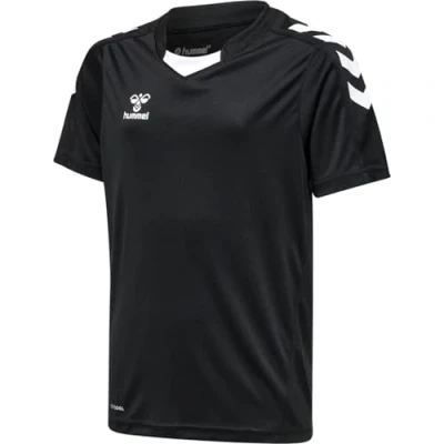 Image of Hummel Hmlcore XK POLY Jersey S/S Print Tshirt for kids, Size: 6y, Black