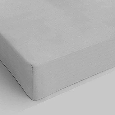 Image of Sogni e Capricci Max Color Fitted Sheet with 25cm Corner, Light Gray, single