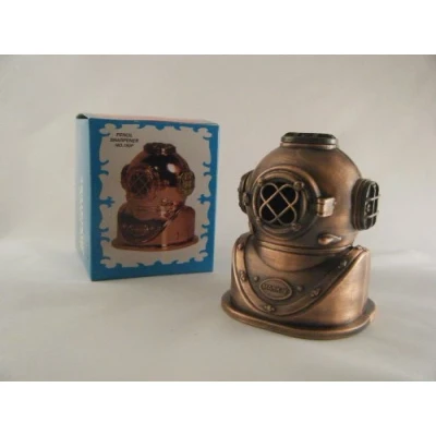 Image of DIVING HELMET DIE CAST ANTIQUE STYLE NOVELTY PENCIL SHARPENER