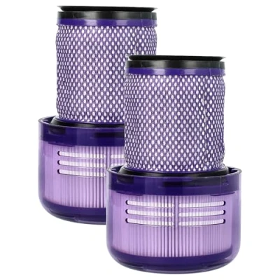 Image of vhbw 3x Filter compatible with Dyson V12 Slim, V12, Detect Slim Absolute Vacuum Cleaner HEPA