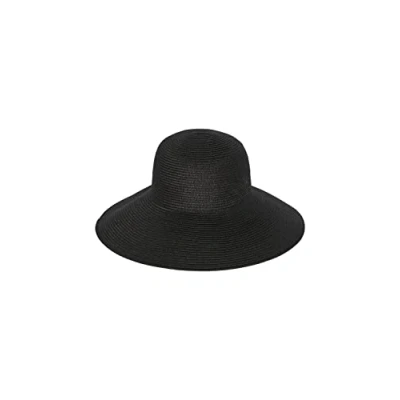Image of PIECES Women&#039;s Pcbonito Straw Hat Sww, Black, One Size Fits All